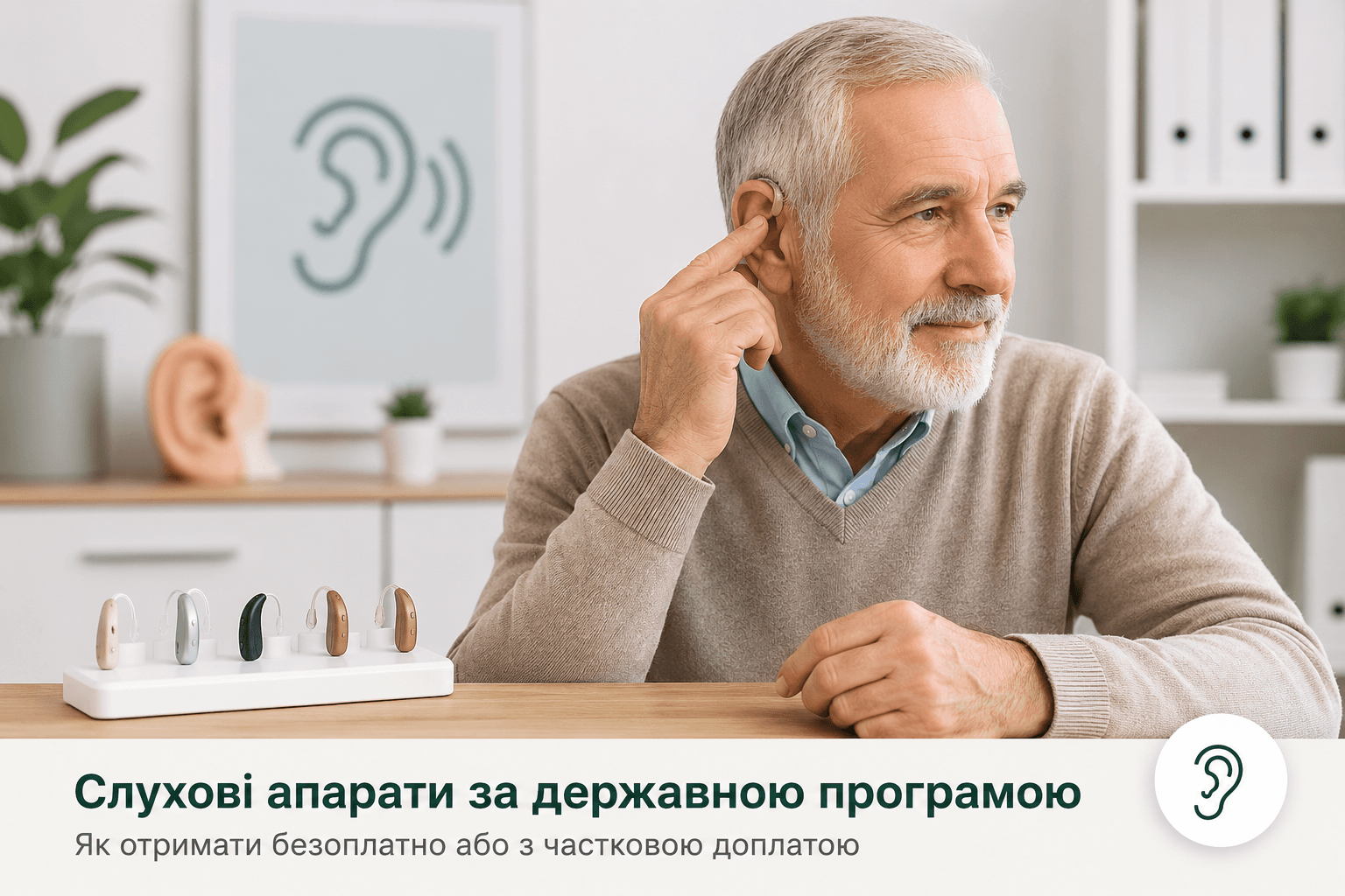 Консультація щодо отримання слухового апарата за державною програмою України
