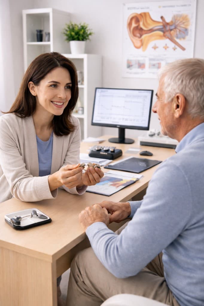 Індивідуальна консультація аудіолога — підбір слухового апарата для пацієнта